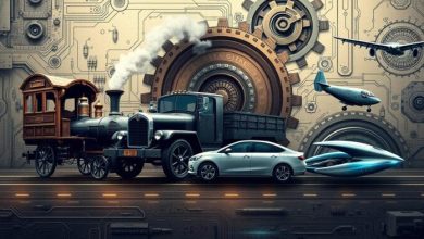 تطور وسائل النقل عبر العصور: من القدم إلى الثورة التكنولوجية الحديثة وأثره على حياة الإنسان تطور وسائل النقل عبر العصور: من القدم إلى الثورة التكنولوجية الحديثة وأثره على حياة الإنسان